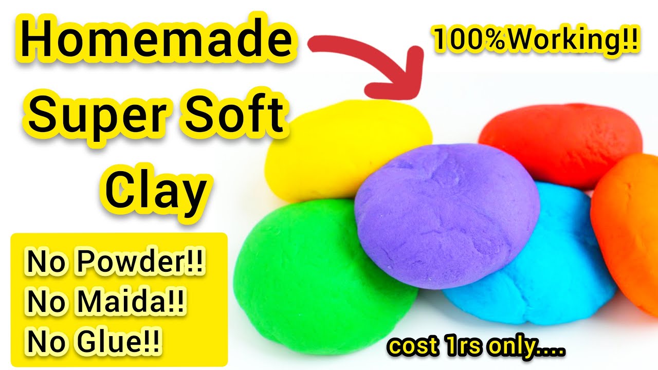 How To Make Soft Clay Homemade Clay Clay Making Without Glue Air How To Make Soft Clay Homemade Clay Clay Making Without Glue Air