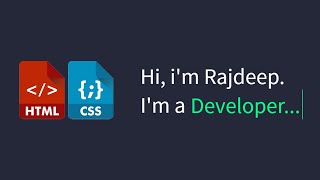 Typing Text Animation Using CSS - Hindi