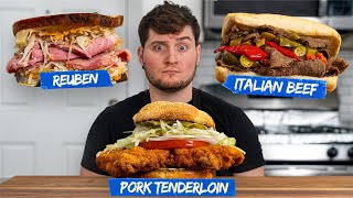 Cooking And Ranking EVERY Midwest Sandwich (Reuben, Italian Beef, Sloppy Joe…)