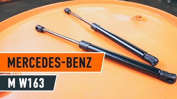 Wie MERCEDES-BENZ M W163 Motorhaubendämpfer wechseln TUTORIAL | AUTODOC