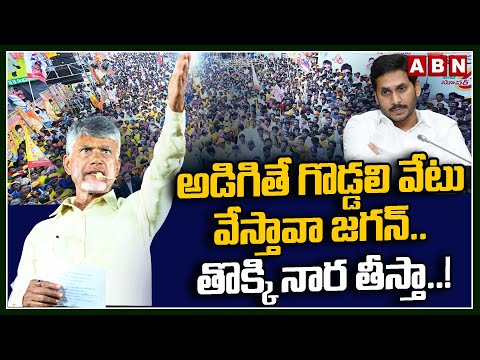 అడిగితే గొడ్డలి వేటు వేస్తావా జగన్.. తొక్కి నార తీస్తా..! | Chandrababu Warning To Jagan | ABN - ABNTELUGUTV