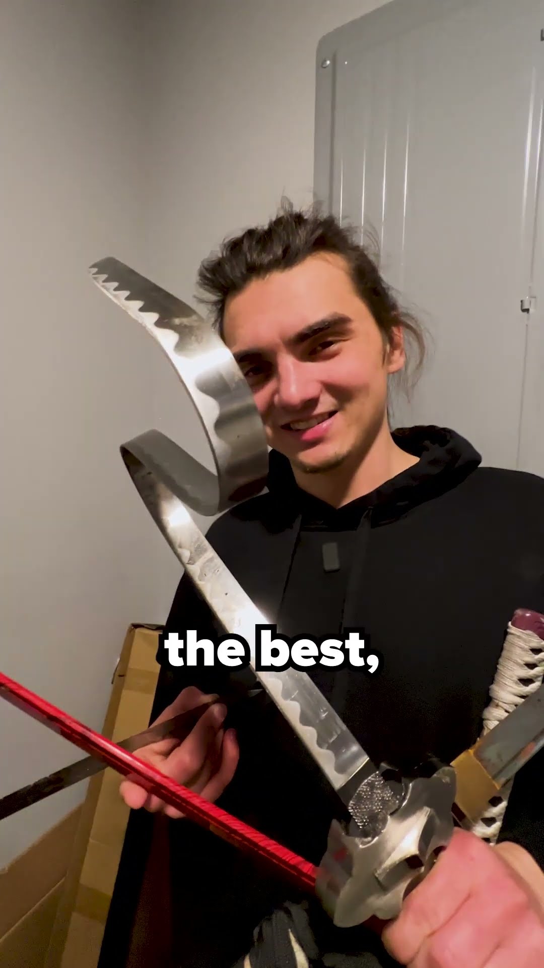 Slicing with the most busted sword we own