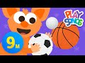 Capture de la vidéo Ball Songs For Kids ⚽⚾🏀🏈 + More Nursery Rhymes & Kids Songs - Throw The Ball | Playsongs