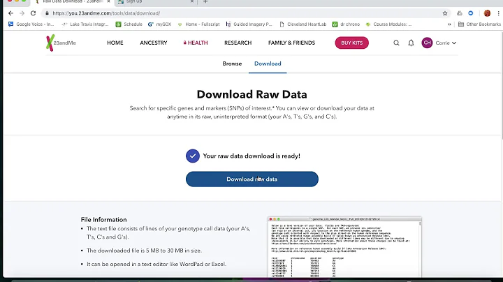 Downloading your 23&me raw data step 1: Step 2 pay...