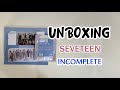 세븐틴 INCOMPLETE 굿즈 트레이딩카드 및 포토티켓 개봉 후기