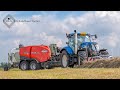 Pressing + wrapping + Collecting bales | New Holland T6050 + Kuhn BFP 3135 | Massey Ferguson S 5712