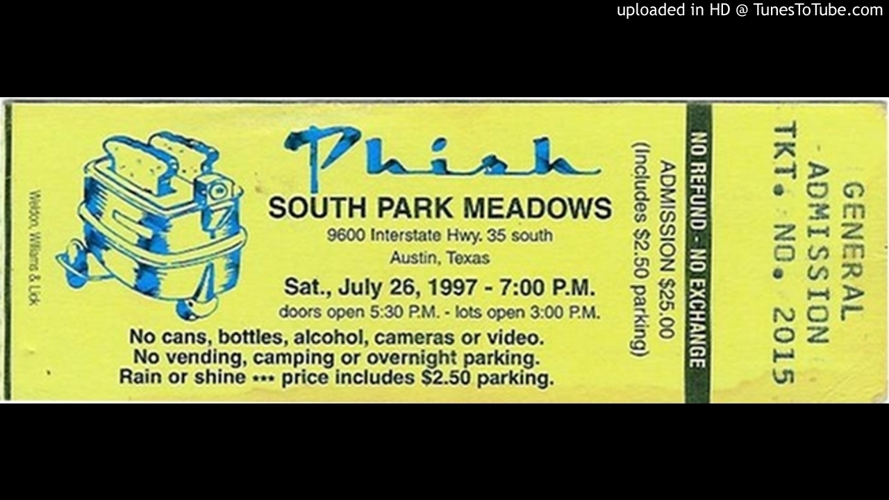 Phish - "Harry Hood/Blister in the Sun/Hood/Free" (South Park Meadows, 7/26/97)