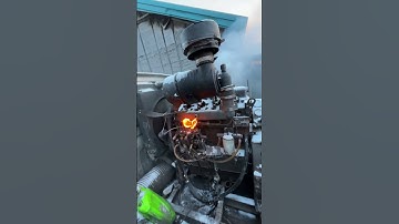 Diesel engine starting process in cold weather