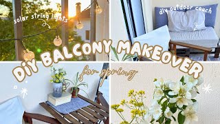 Creating a Cozy Outdoor Retreat ☀ | DIY BALCONY MAKEOVER