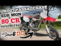 Un passage bas stage 6 sur mon 82cr supermotard 