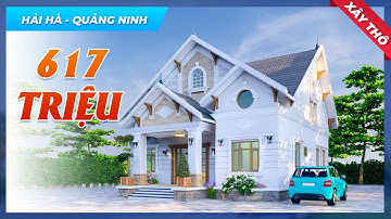 Mẫu Nhà Cấp 4 Mái Thái Kiến Trúc Tân Cổ Điển Xây Thô 617 TRIỆU Tại Huyện Hải Hà Tỉnh Quảng Ninh