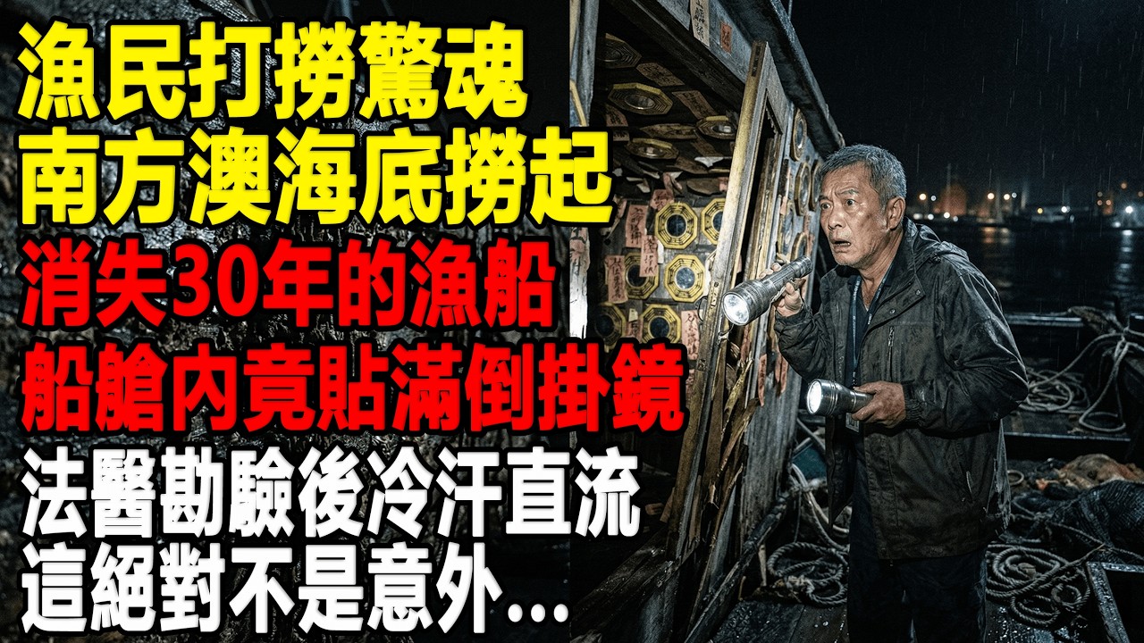 漁民打撈驚魂！南方澳海底撈起“消失30年”的漁船，船艙內竟貼滿倒掛鏡，法醫勘驗後冷汗直流：這絕對不是意外..[往事聽古]