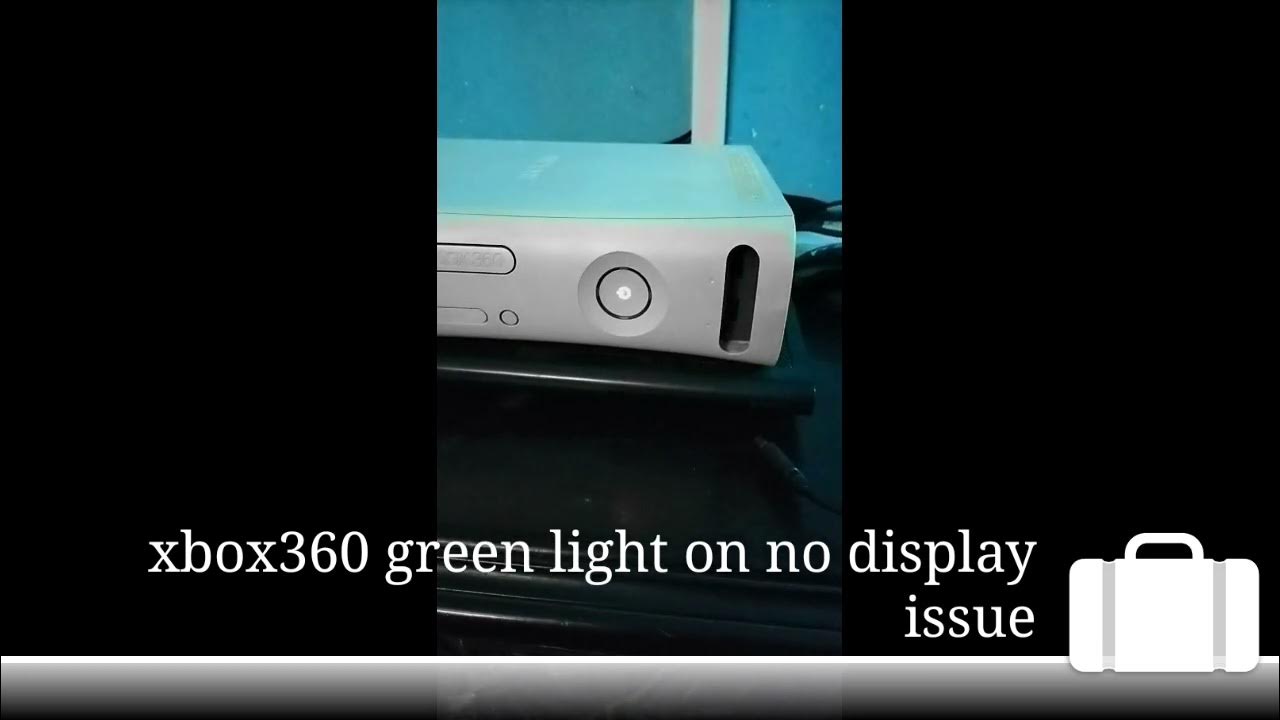 Xbox360 green light on and no display issuexbox360greenlight issue