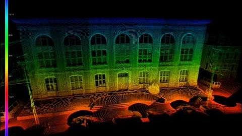 3D color scan of the Design and Manufacturing Institute Building
