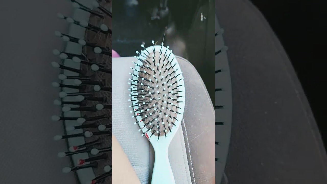 pov i put my hair brush down