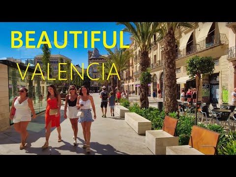 Valencia Spain 2023 🇪🇸 🔴 NEW Beautiful Walking Tour in Old Town and Promenade [4K UHD]