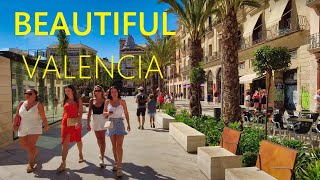 Valencia Spain 🇪🇸 🔴 NEW Beautiful Walking Tour in Old Town and Promenade in 2024 [4K UHD]