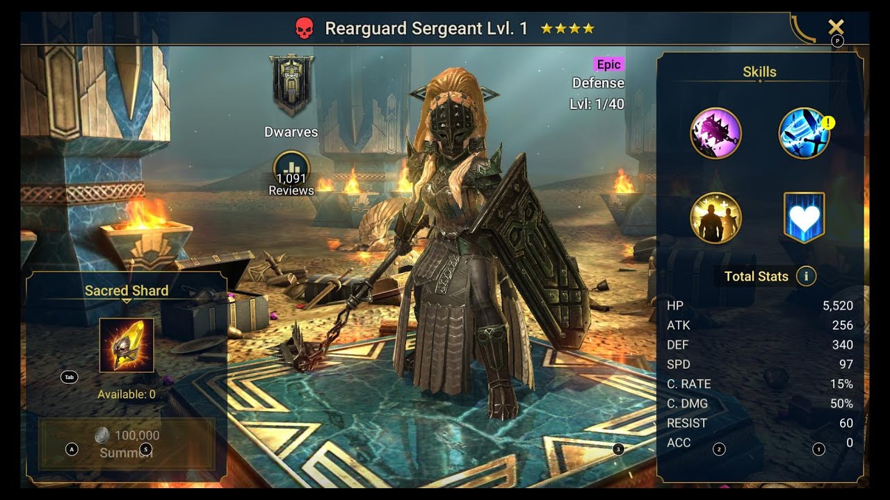 RAID: Shadow Legends - Unlocking Rearguard Sergeant (EPIC FORCE ...