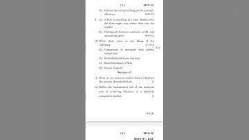 BECC–101 : INTRODUCTORY MICRO ECONOMICS#economy #becc