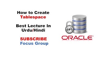 How to Create A Tablespace | Oracle Database | Lecture in Urdu/Hindi