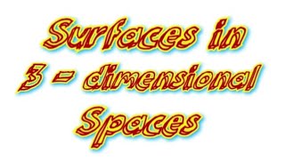 Local Diffeomorphism / Surfaces in 3-Dimensional Space / Multivariable Calculus / MSc Mathematics
