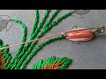 Beautiful flower buds embroidery with safty pin/hand embroidery tutorial