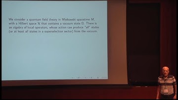 Edward Witten - Reeh-Schlieder theorem (proof and interpretation)