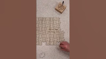 Personalised Jigsaw Guest Book For Weddings #wedding #guestbook #weddingdecor #weddinginspiration