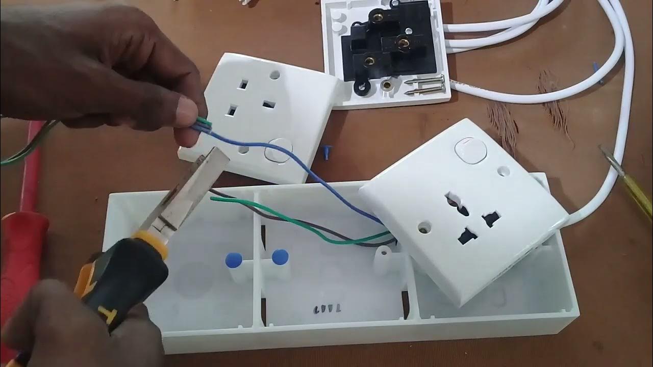 How to make super extension cord - 3 Socket Power extension Box - YouTube