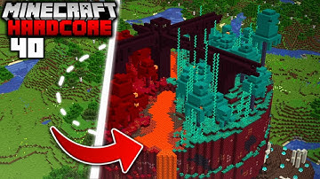 I Transformed the OVERWORLD into the NETHER in Minecraft Hardcore (#40)