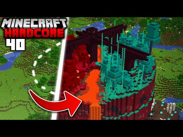 I Transformed the OVERWORLD into the NETHER in Minecraft Hardcore (#40) class=