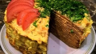 ПЕЧЕНОЧНЫЙ ТОРТ Самый Вкусный и Удачный Рецепт! Закусочный Торт из куриной говяжьей /свиной печени.