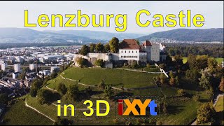 Lenzburg Castle, Canton of Aargau, Switzerland in 3D SBS LR video for VR