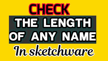 Calucate the length of any name or word in sketchware project||sketchware tutorials