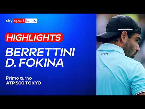 Video Berrettini-Davidovich Fokina: gli highlights | ATP 500 Tokyo