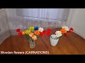 How to make wooden flowers (cartions) using a pencilcharpener.