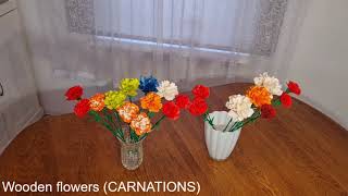 How to make wooden flowers (cartions) using a pencilcharpener.