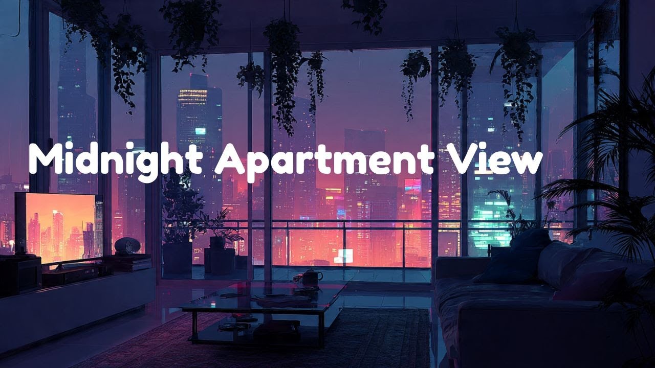 Midnight Apartment View 🌌 | LoFi Beats for Deep Thinking & Relaxation ...