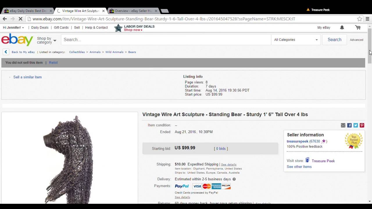Ebay Tips When to lower the price of an item. YouTube