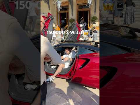 Boss arrive with 150k Watch in Monaco #monaco