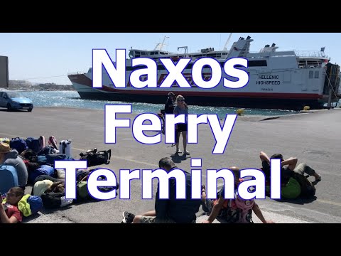 Ferry Terminal at Naxos, Greece - SantoriniDave.com