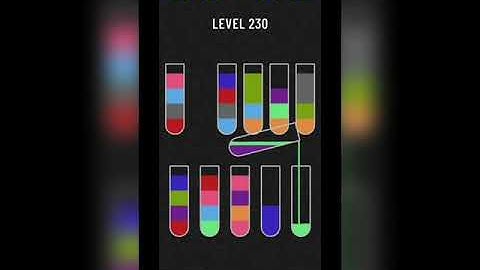 Water sort puzzle level 230