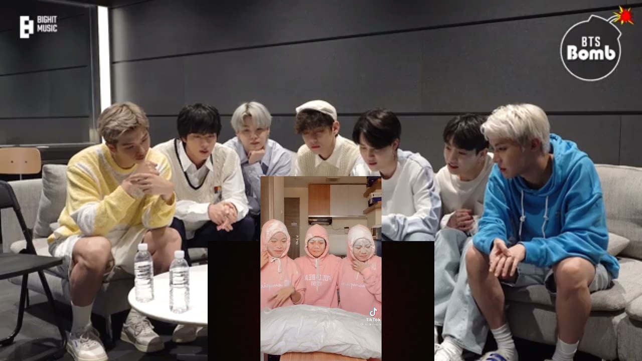BTS reaction for tik tok Dita,Dina,Dini(ddd kembar 3)