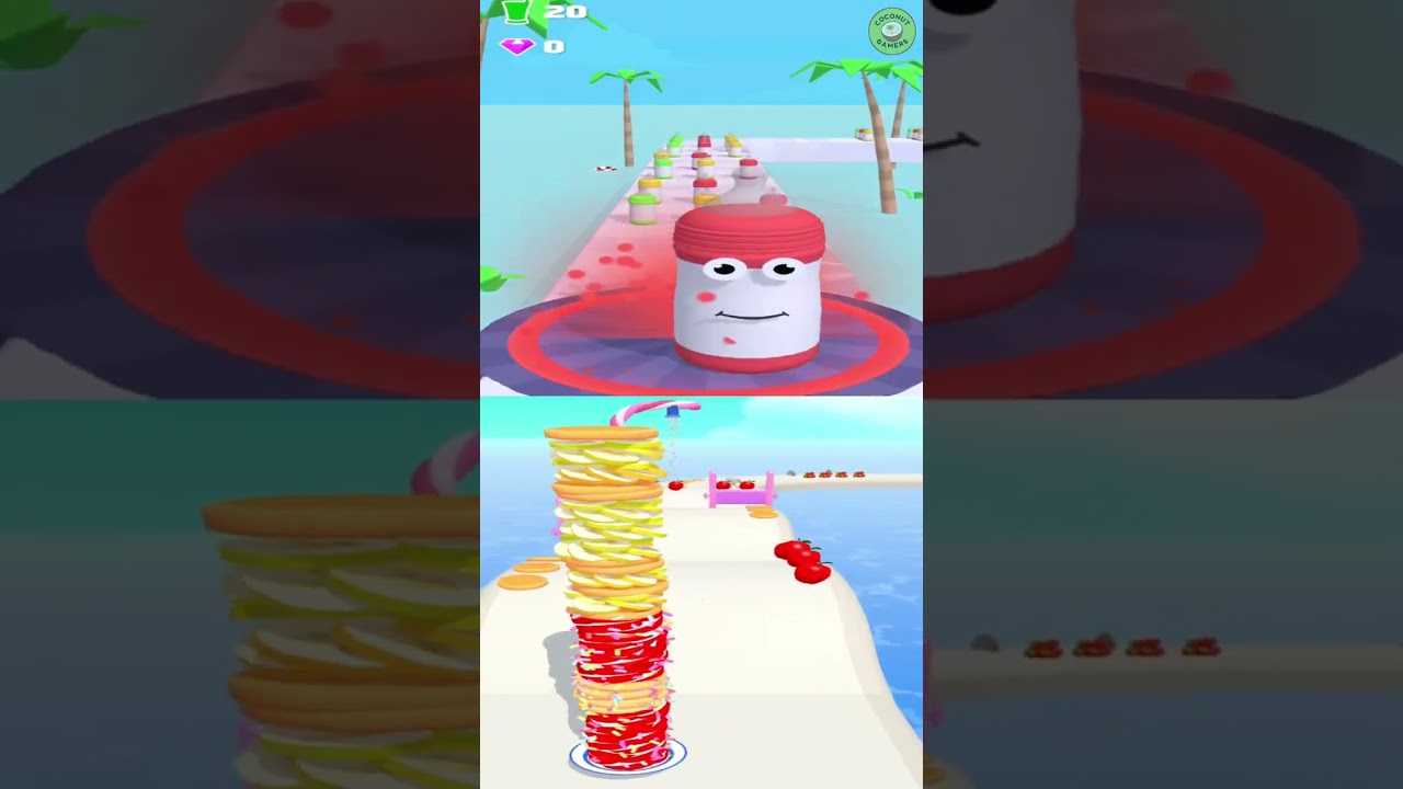 Juice Run vs Pancake Run😍💯😍💥