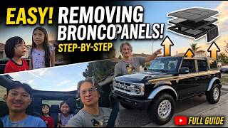 How to Remove Ford Bronco Roof Panels by yourself (Step-by-Step)