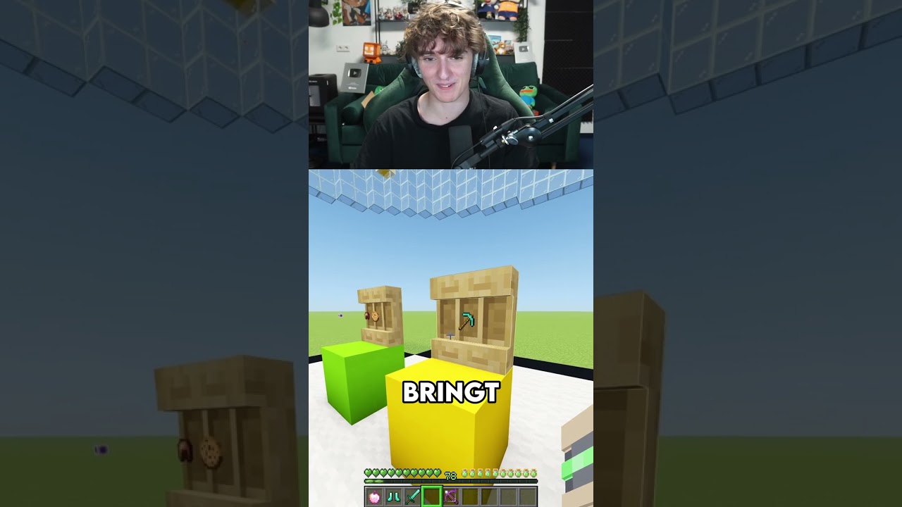 Gewinne ich das KLEBE ROULETT? 🫣💚 #minecraft #shorts #platinumdot