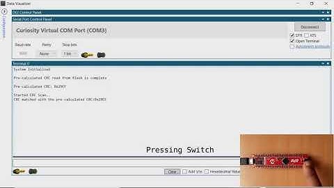 CRC Scan on Flash Memory using AVR DA Microcontroller