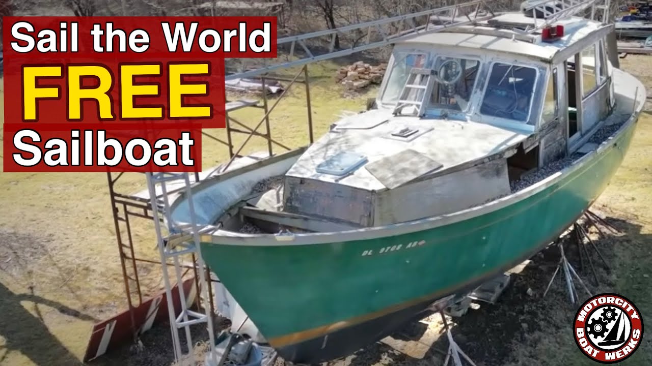 FREE⛵️Sailboat ?! Full Tour of a 1973 Nauticat 33 Restoration Project (Ep110)