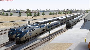 Run 8 | Amtrak California A-704 | Fresno - Bakersfield | Online Plus Server Ops