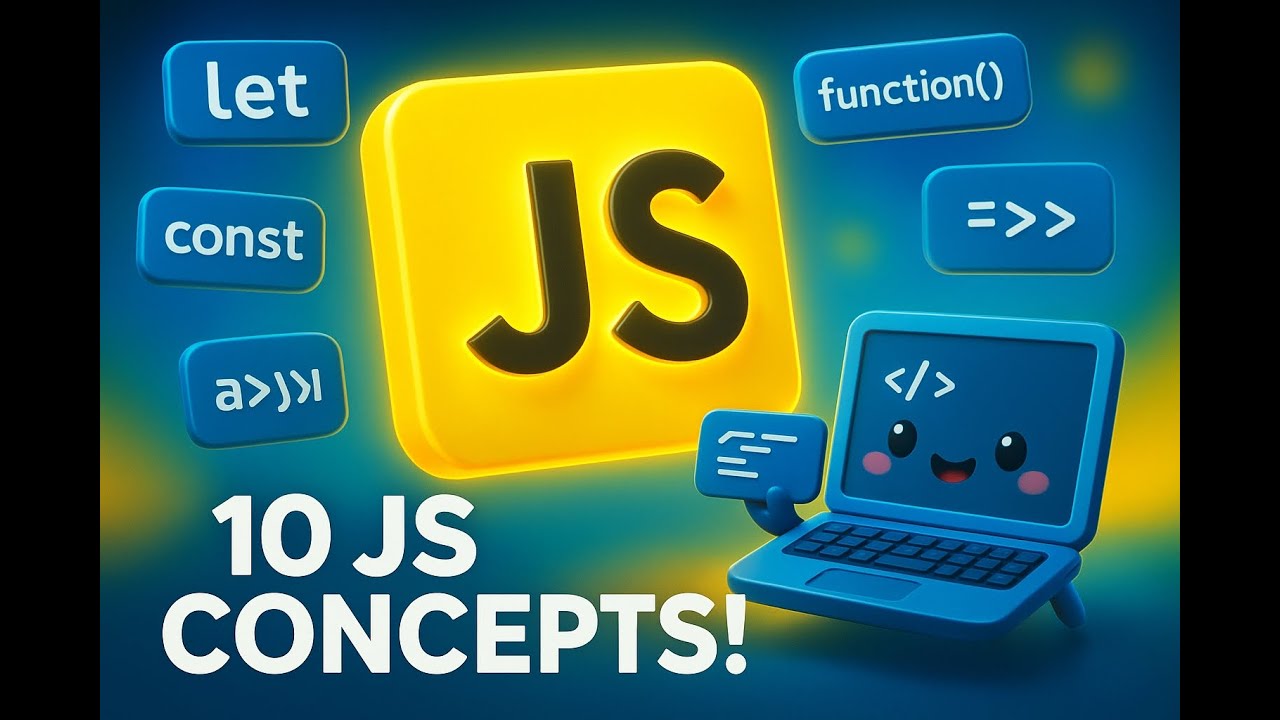 JavaScript for Beginners: 10 Concepts You MUST Know! ??⚡